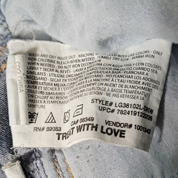 Lei Girls Medium Wash Alexa Low Rise Slim Fit Bootcut Jeans Size 16- EUC 🐈 - Picture 11 of 11